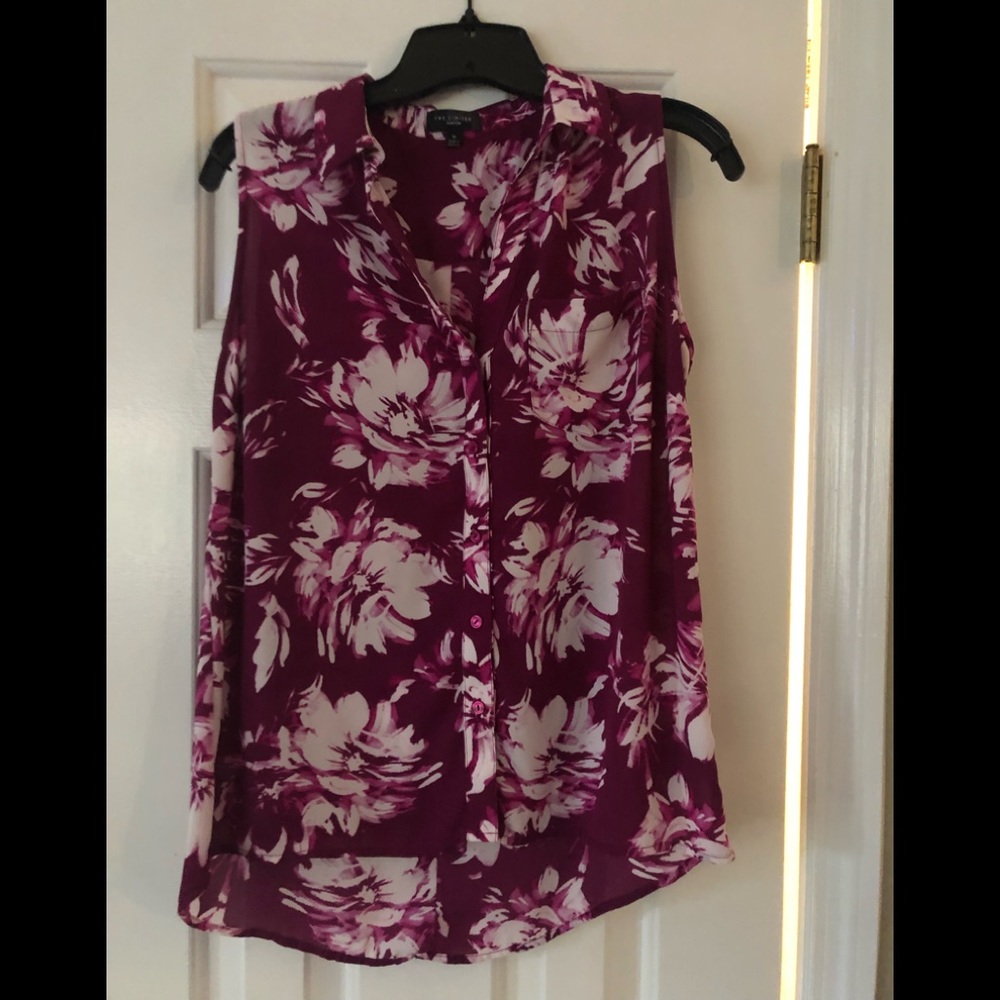 The Limited purple blouse tank top.  Great condition.